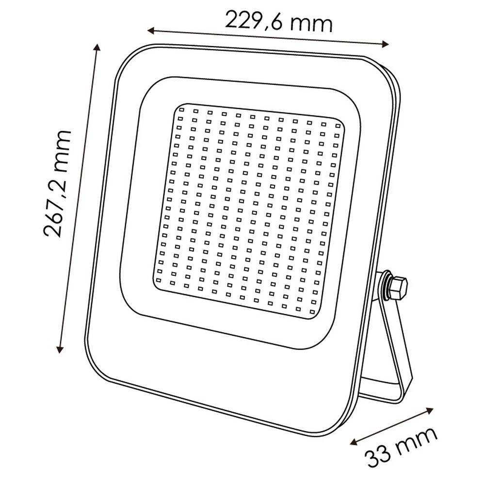 Faro proiettore Led Napoli 150W Nero da esterno IP65 Bianco neutro 4000K M LEDME - Foto 1