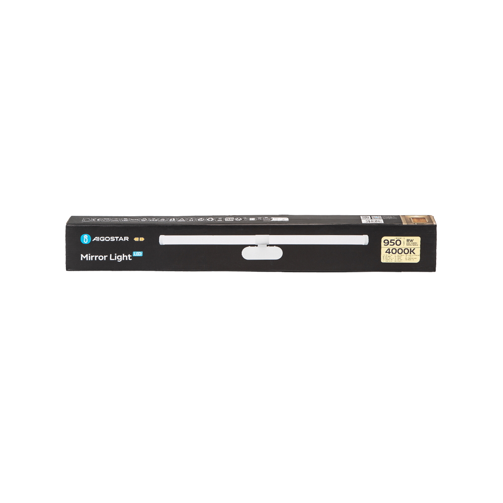 Lampada da specchio Led 8W Bianco IP44 Bianco neutro 4000K Aigostar - Foto 5