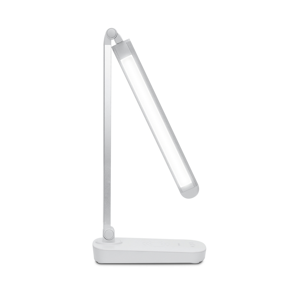 Lampada da tavolo Led Bianca 5W con ricarica wireless e USB Dimmerabile con temperatura colore regolabile Aigostar - Foto 1