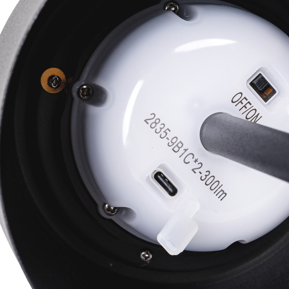 Lampada da tavolo Led touch Minimalist Nera 3W portatile ricaricabile energia solare Aigostar - Foto 2