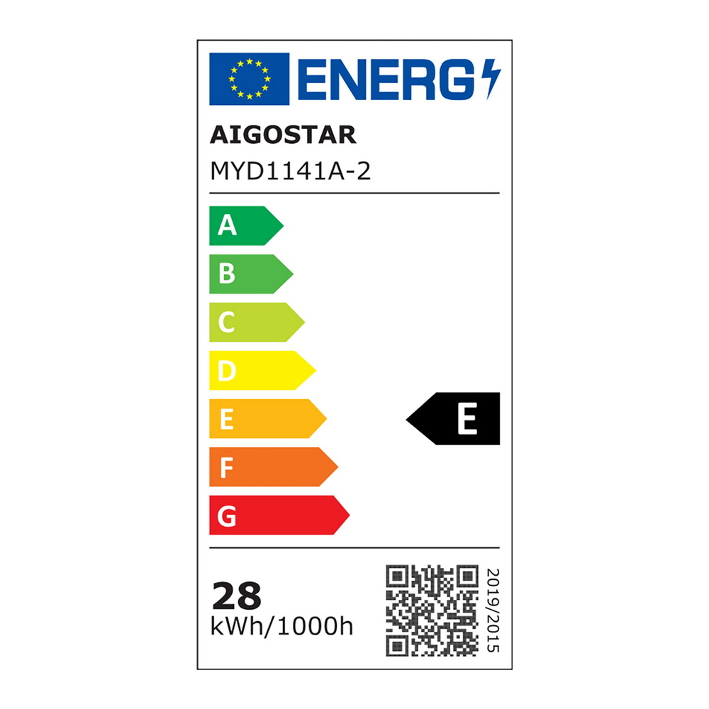 Lampadario da soffitto Meridian Nero e oro 30W Bianco freddo 6500K Aigostar - Foto 7