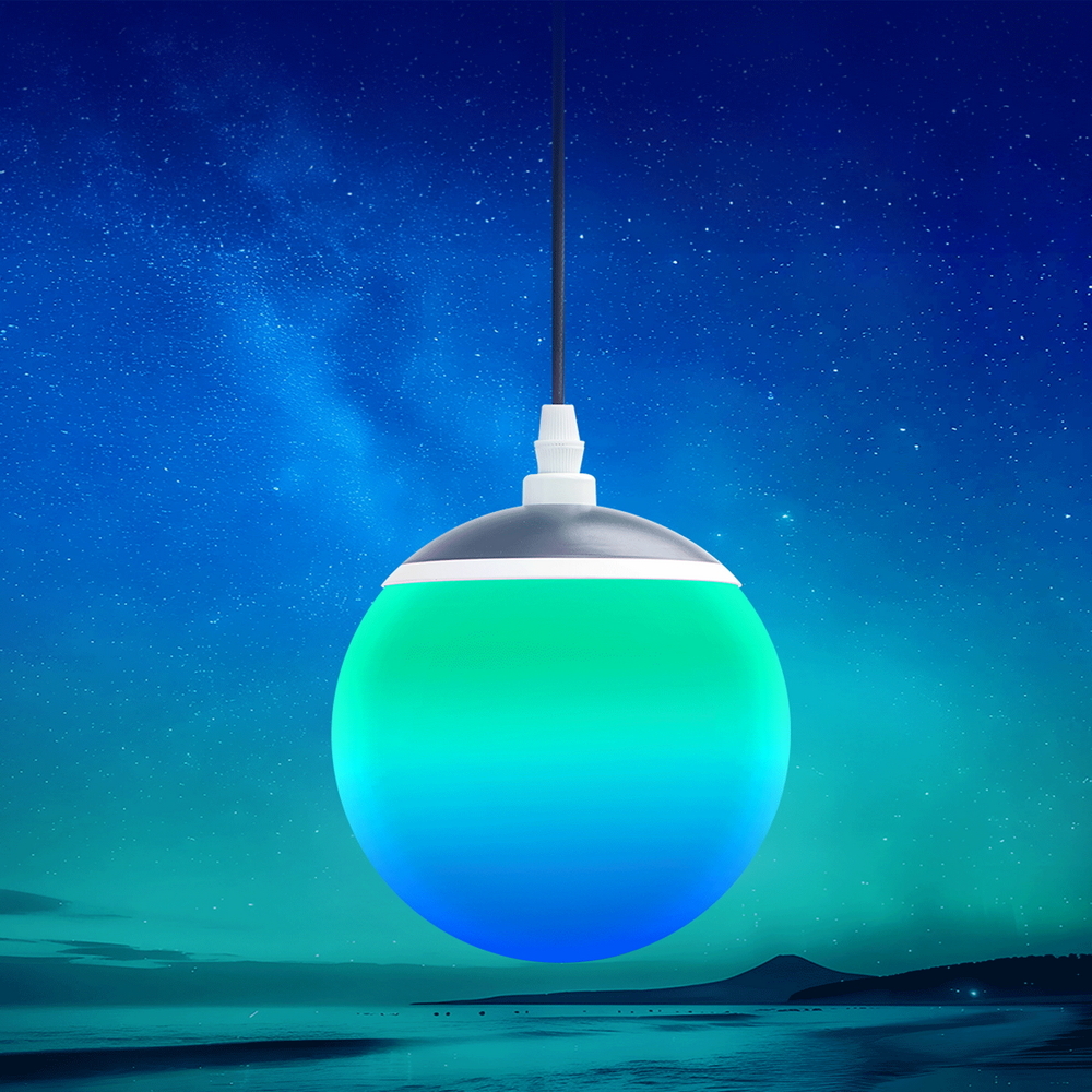 Lampadario da soffitto Sfera 8W Smart Bluetooth CCT + RGB illuminazione Led regolabile con telecomando Aigostar - Foto 3