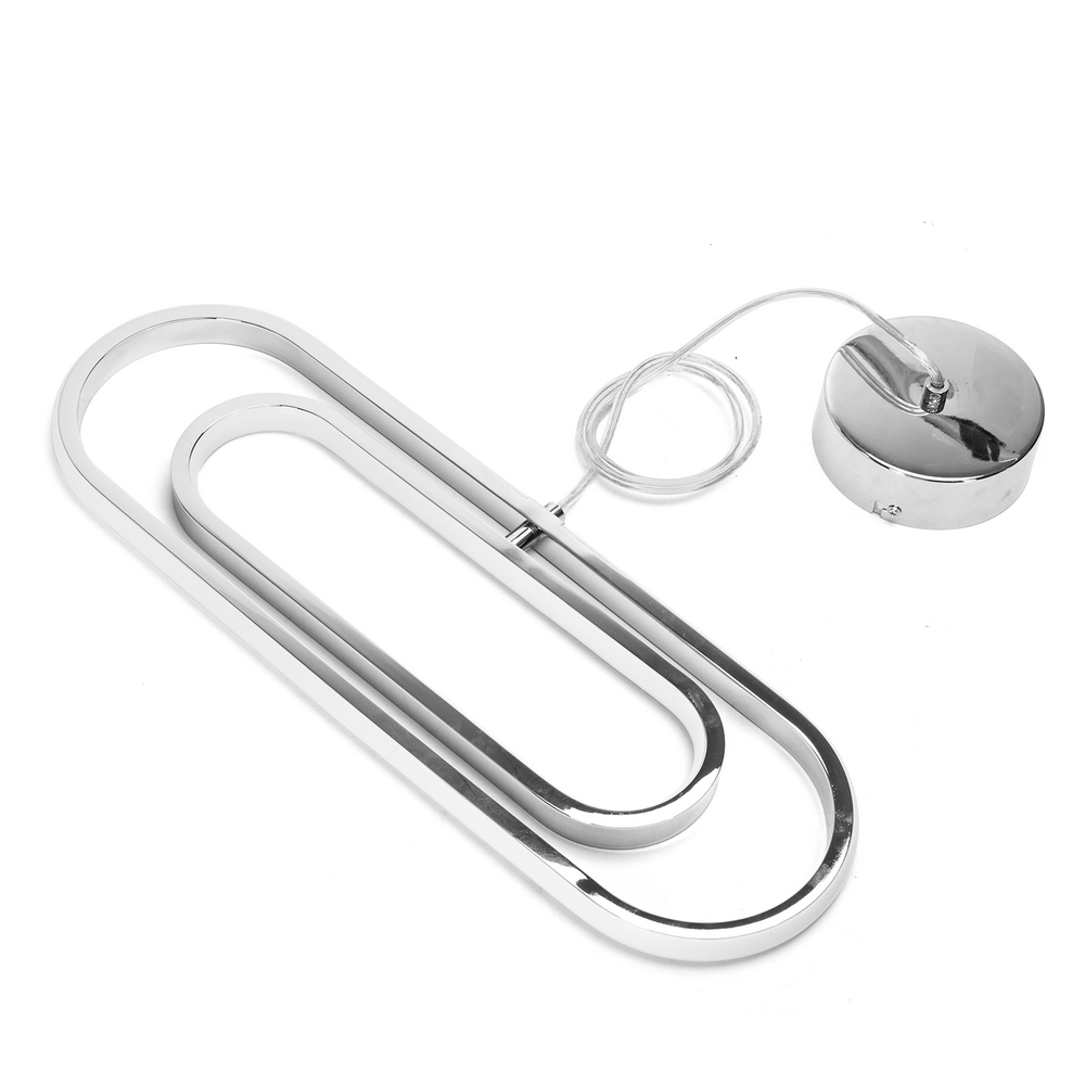 Lampadario Led da soffitto Clip Nero 35W Bianco caldo 2700K Aigostar - Foto 1