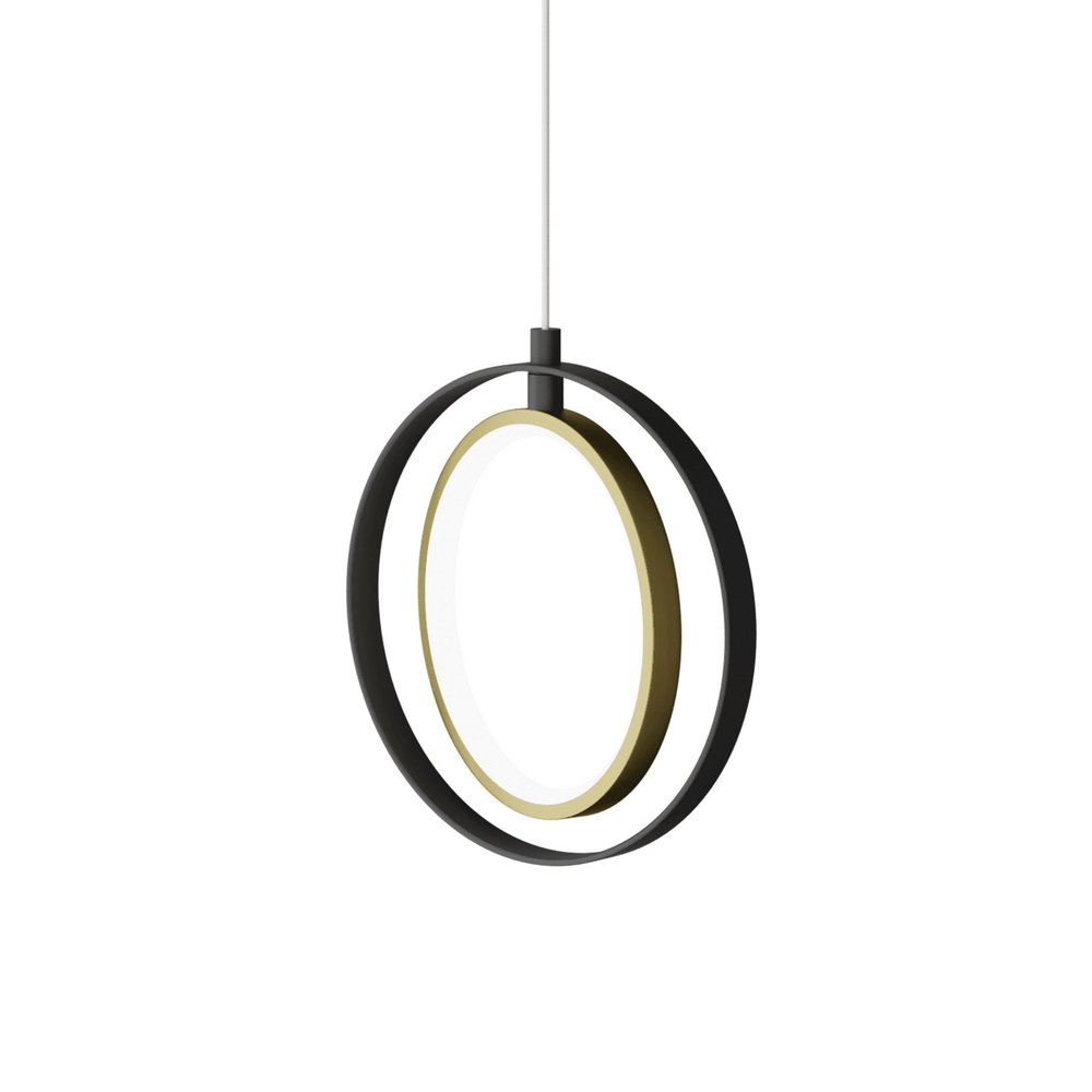 Lampadario Led da soffitto Hole Nero 15W Bianco caldo 2700K Aigostar - Foto 1