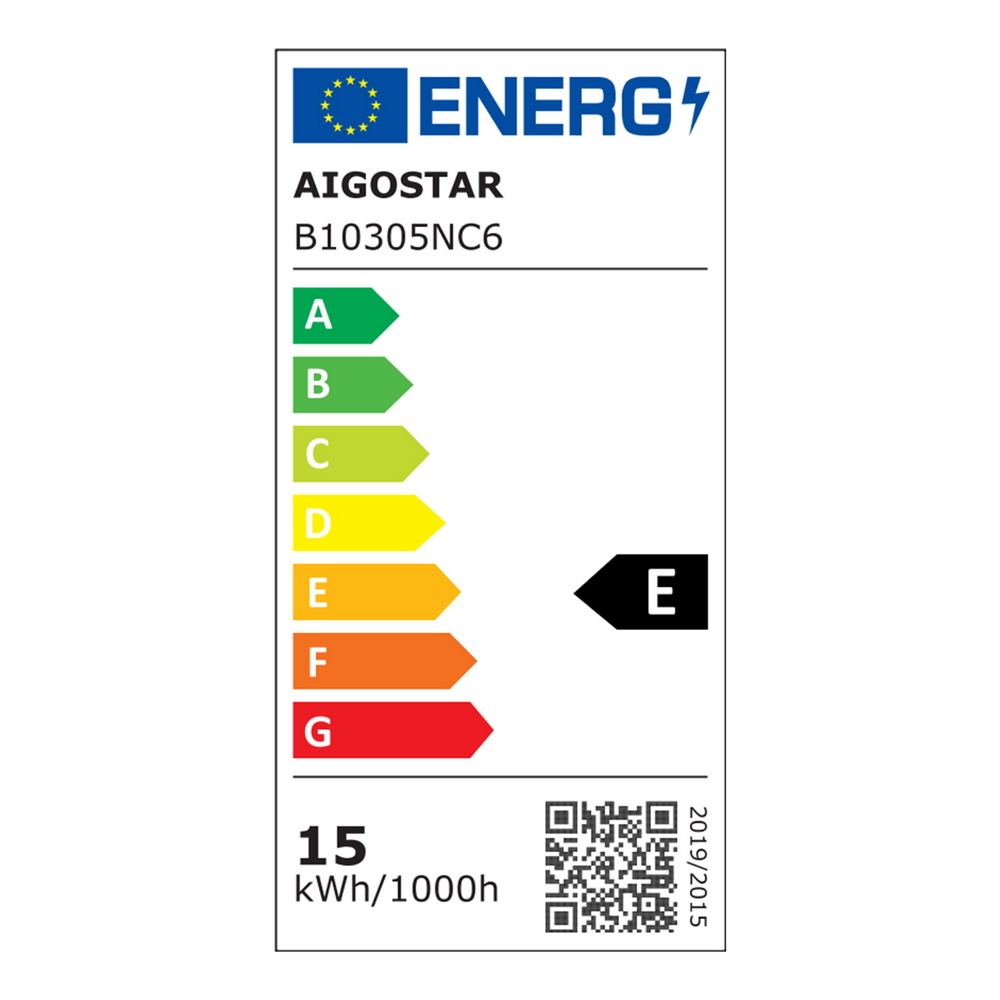 Lampadario Led da soffitto Hole Nero 15W Bianco caldo 2700K Aigostar - Foto 5