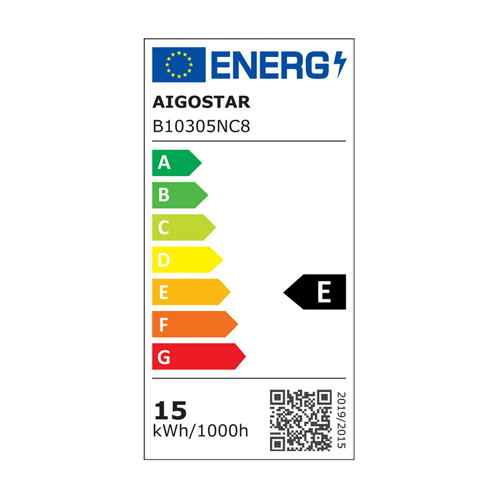 Lampadario Led da soffitto Ring Nero 15W Bianco caldo 2700K Aigostar - Foto 5