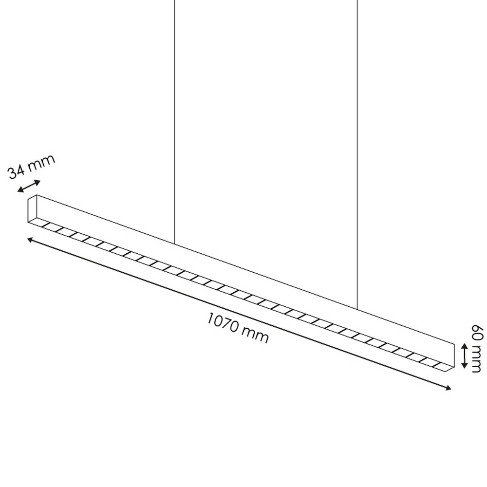 Lampadario Led da soffitto Vienna Nero 40W Bianco caldo 3000K M LEDME - Foto 3