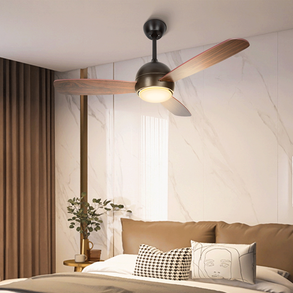 Lampadario Ventilatore da soffitto 3 pale 54W CCT illuminazione Led regolabile con telecomando Aigostar - Foto 3