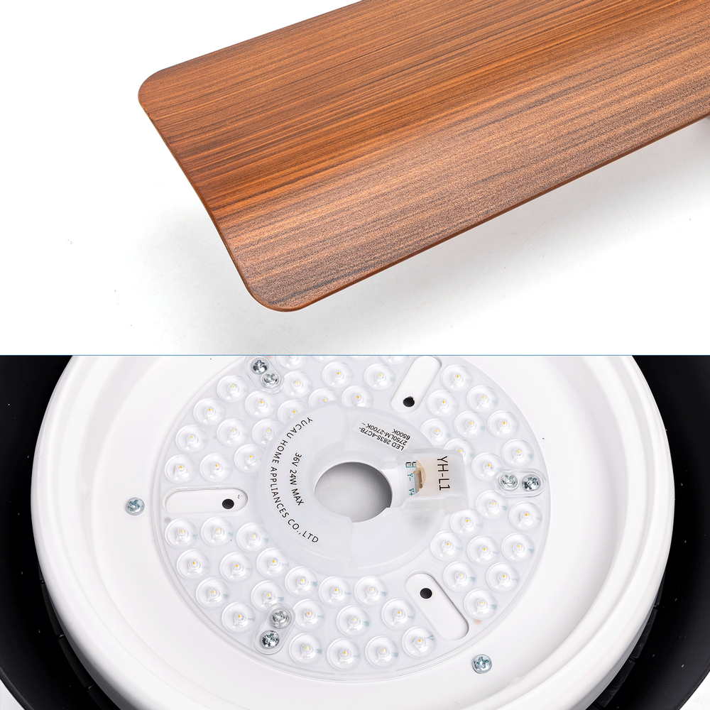 Lampadario Ventilatore da soffitto 4 pale 54W CCT illuminazione Led regolabile con telecomando Aigostar - Foto 2