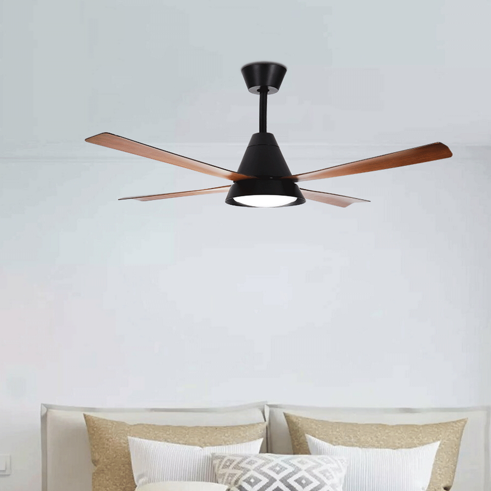 Lampadario Ventilatore da soffitto 4 pale 54W CCT illuminazione Led regolabile con telecomando Aigostar - Foto 3