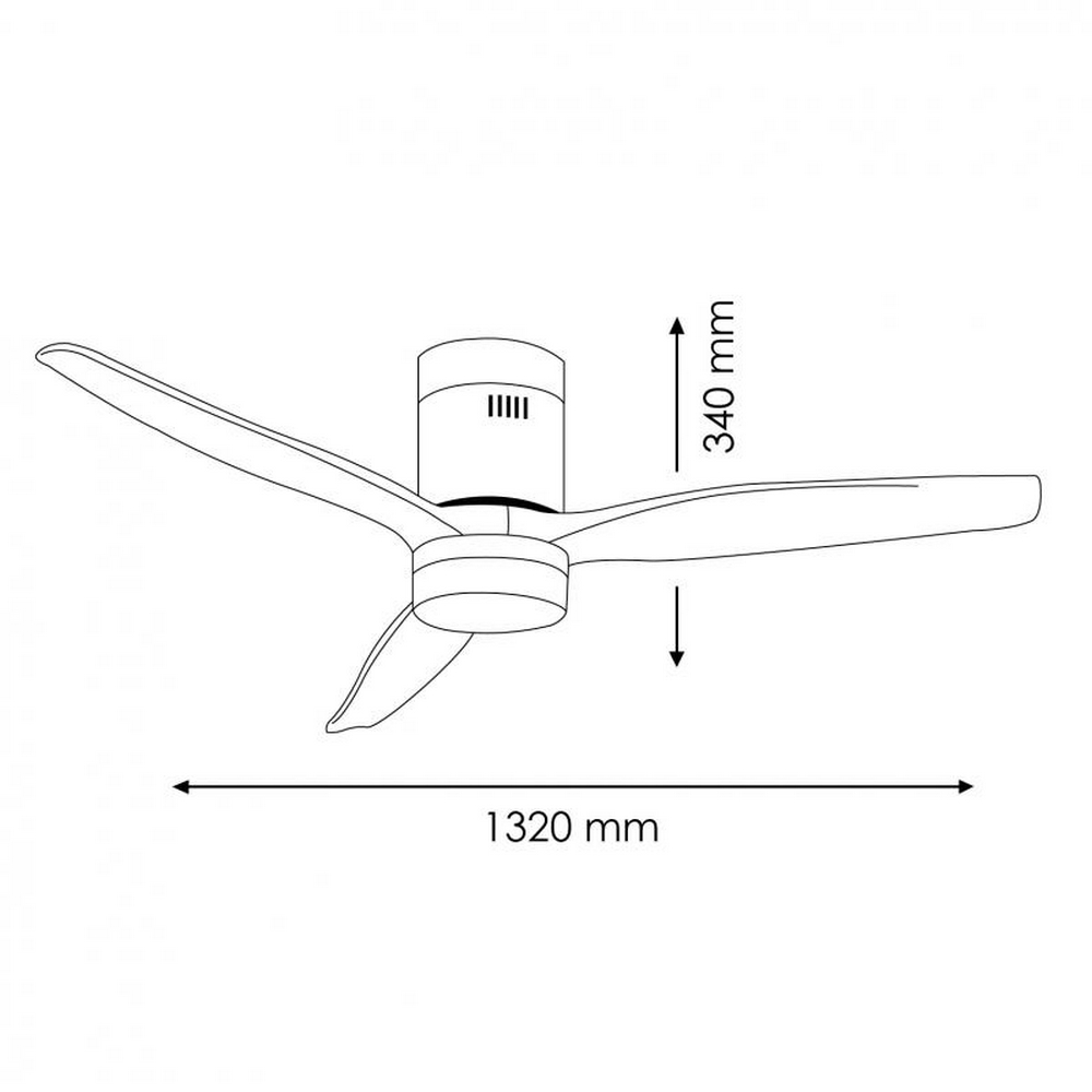 Lampadario Ventilatore da soffitto Black Energy 18W illuminazione Led regolabile con telecomando M LEDME - Foto 1