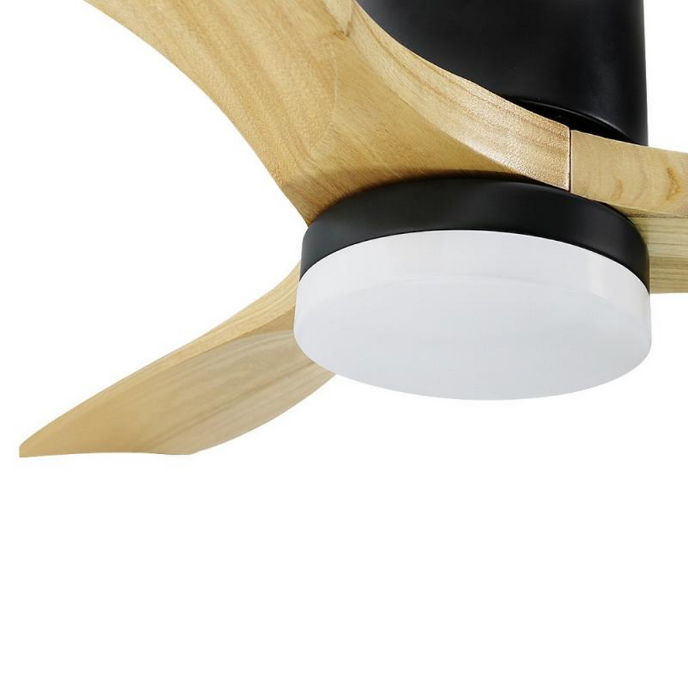 Lampadario Ventilatore da soffitto Black Energy 18W illuminazione Led regolabile con telecomando M LEDME - Foto 3