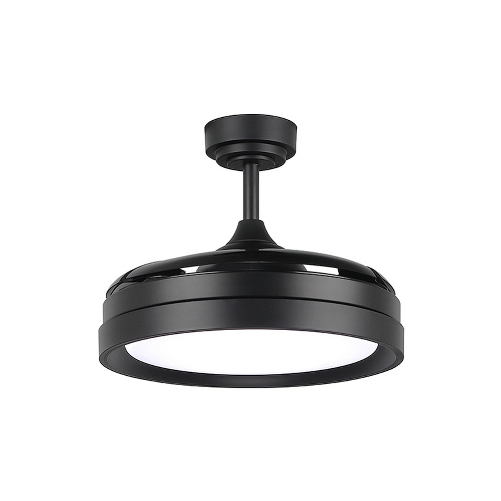 Lampadario Ventilatore da soffitto Black II Yeray 36W illuminazione Led regolabile con telecomando M LEDME - Foto 1