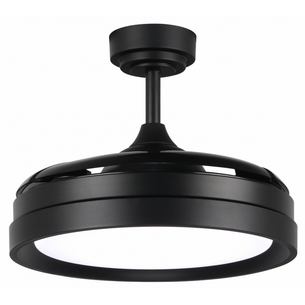 Lampadario Ventilatore da soffitto Black II Yeray 36W illuminazione Led regolabile con telecomando M LEDME - Foto 2