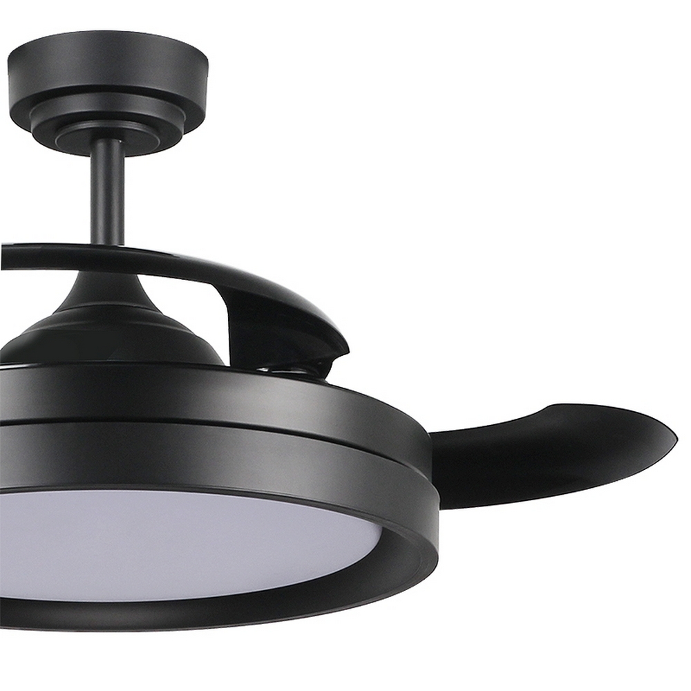 Lampadario Ventilatore da soffitto Black II Yeray 36W illuminazione Led regolabile con telecomando M LEDME - Foto 3