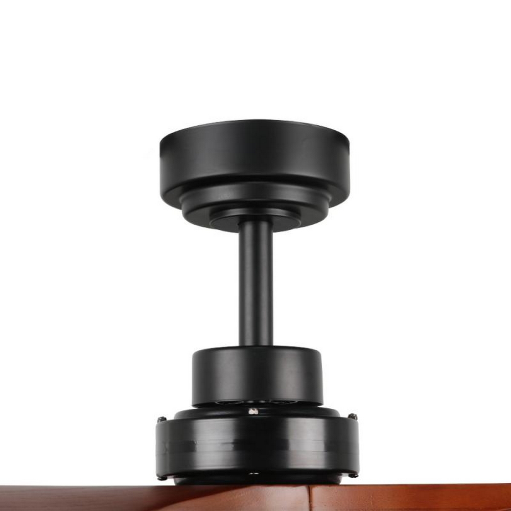 Lampadario Ventilatore da soffitto Black Wood 18W illuminazione Led regolabile con telecomando M LEDME - Foto 4