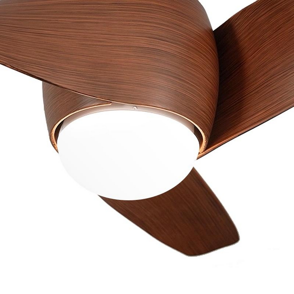 Lampadario Ventilatore da soffitto Fanton marrone 18W illuminazione Led regolabile con telecomando M LEDME - Foto 2
