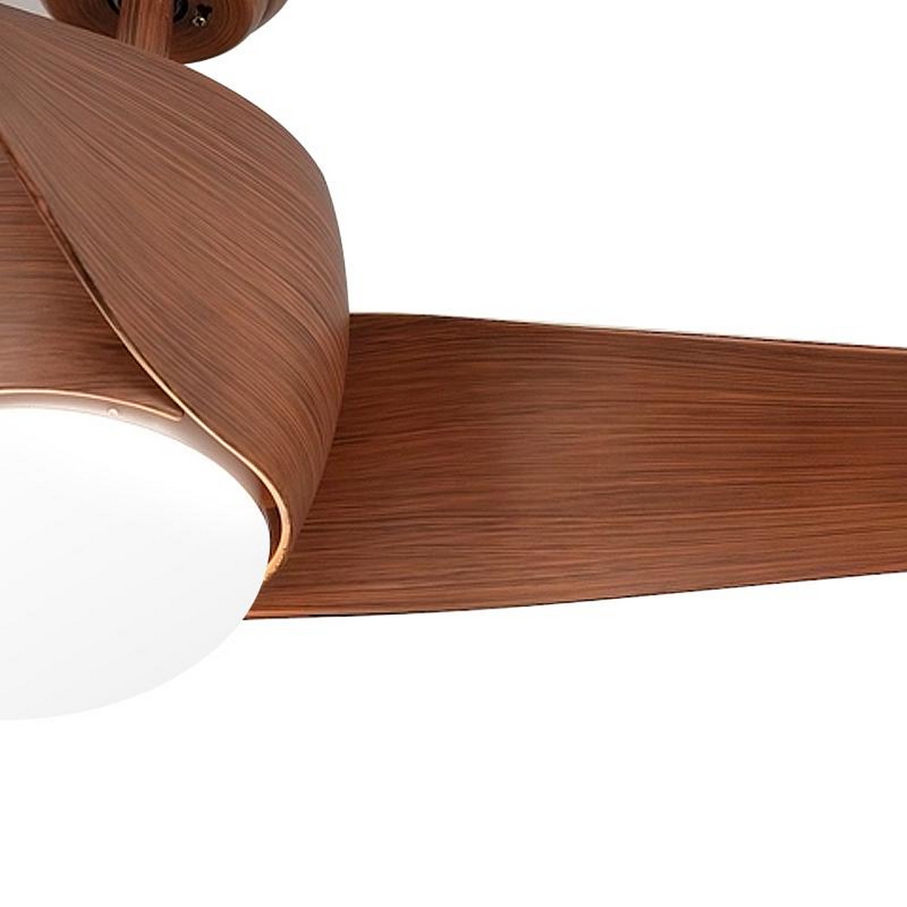 Lampadario Ventilatore da soffitto Fanton marrone 18W illuminazione Led regolabile con telecomando M LEDME - Foto 4