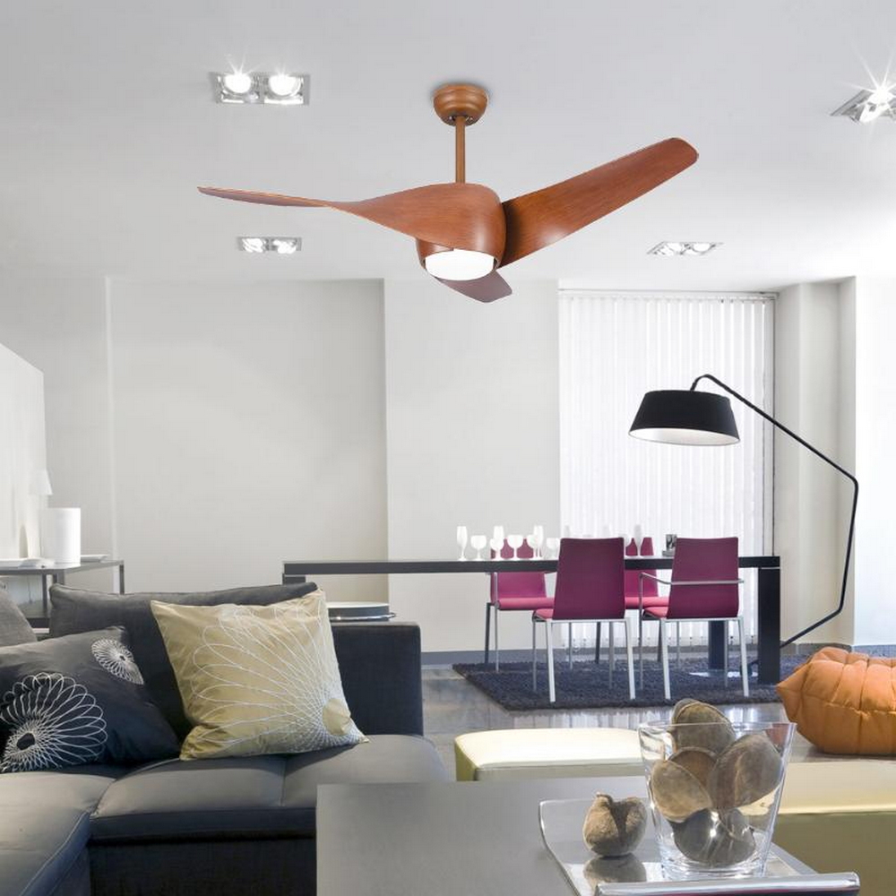 Lampadario Ventilatore da soffitto Fanton marrone 18W illuminazione Led regolabile con telecomando M LEDME - Foto 5