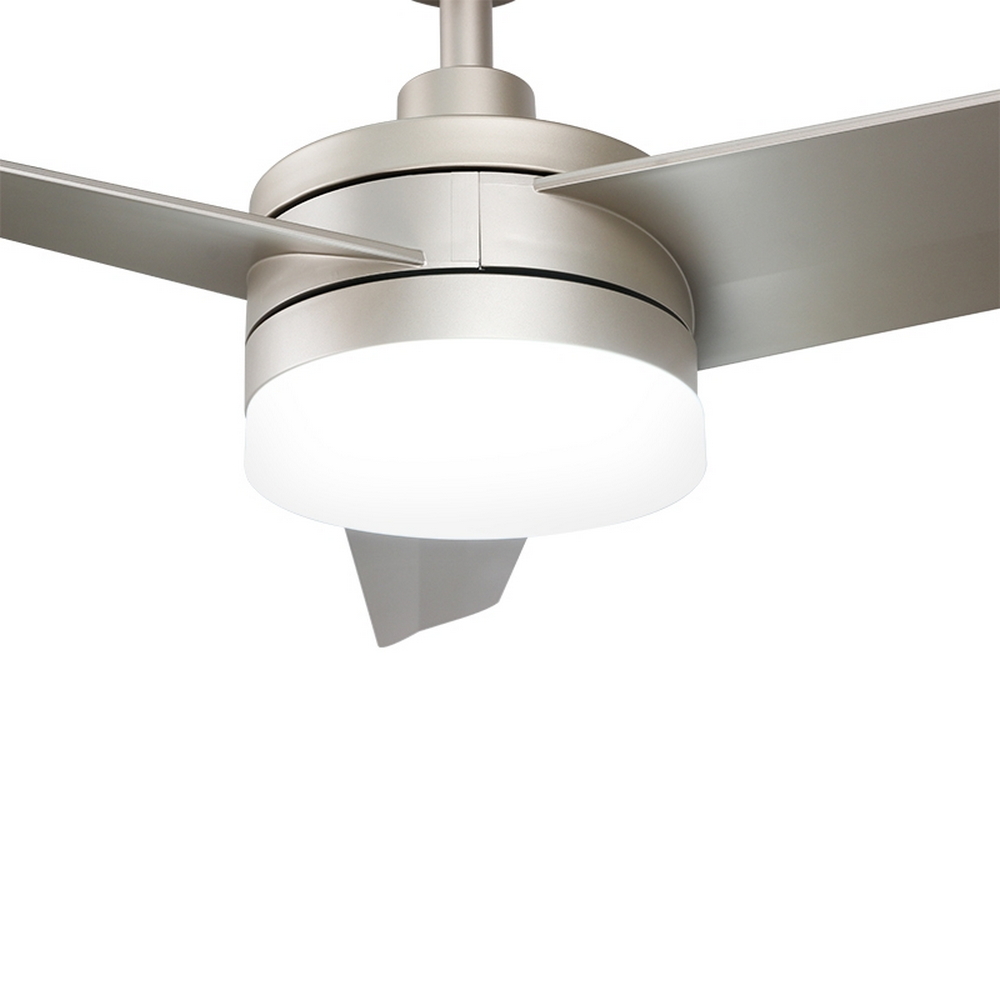 Lampadario Ventilatore da soffitto Grey Curve 24W illuminazione Led regolabile con telecomando M LEDME - Foto 1