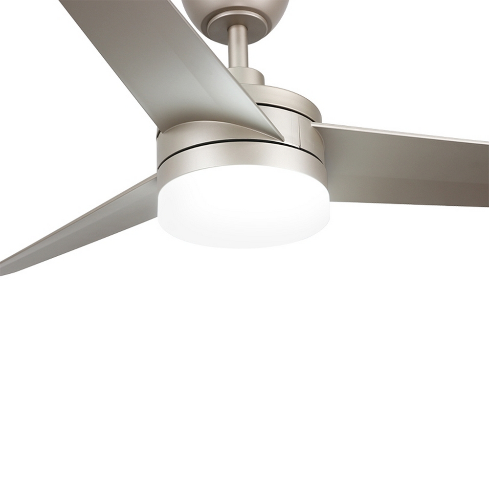 Lampadario Ventilatore da soffitto Grey Curve 24W illuminazione Led regolabile con telecomando M LEDME - Foto 2