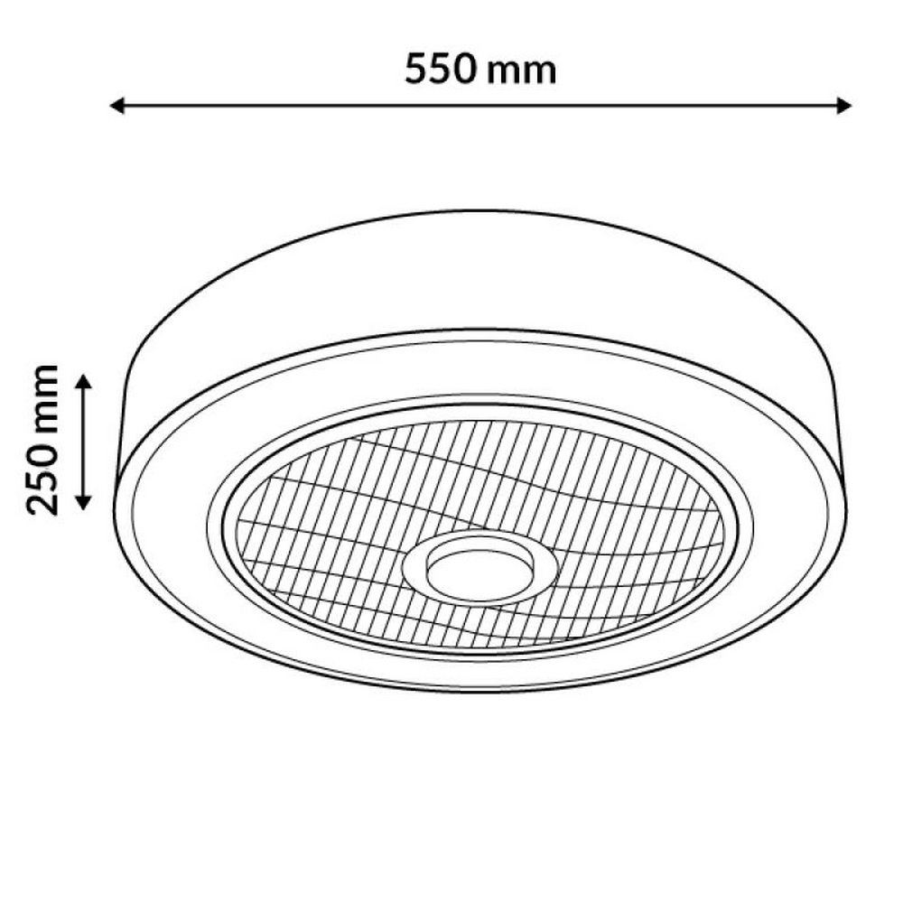 Lampadario Ventilatore da soffitto Smart Plus Sticks 36W WiFi illuminazione Led regolabile con telecomando M LEDME - Foto 1