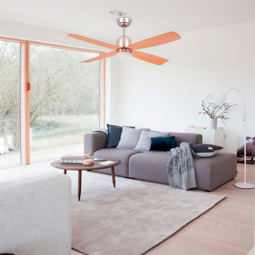 Lampadario Ventilatore da soffitto Support 18W illuminazione Led regolabile con telecomando M LEDME - Foto 3