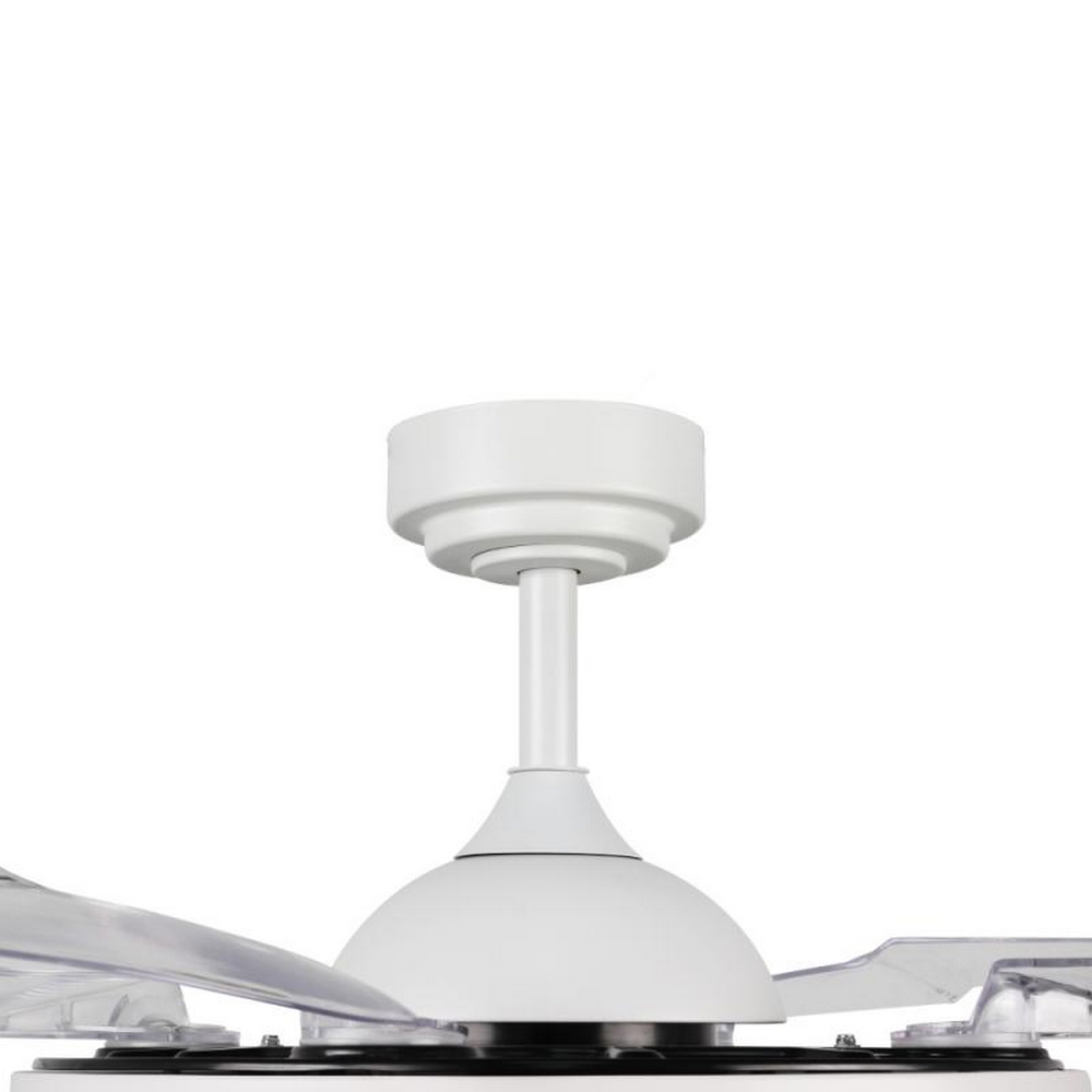 Lampadario Ventilatore da soffitto White Aqua 36W illuminazione Led regolabile con telecomando M LEDME - Foto 4
