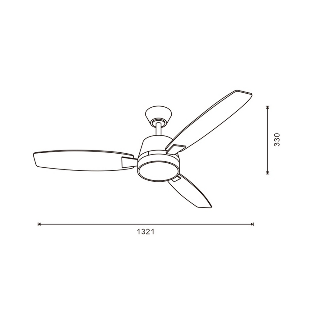 Lampadario Ventilatore da soffitto White Bass 18W illuminazione Led regolabile con telecomando M LEDME - Foto 2