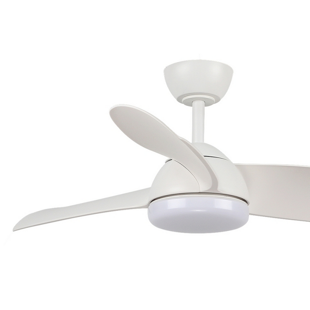 Lampadario Ventilatore da soffitto White Face 24W illuminazione Led regolabile con telecomando M LEDME - Foto 1