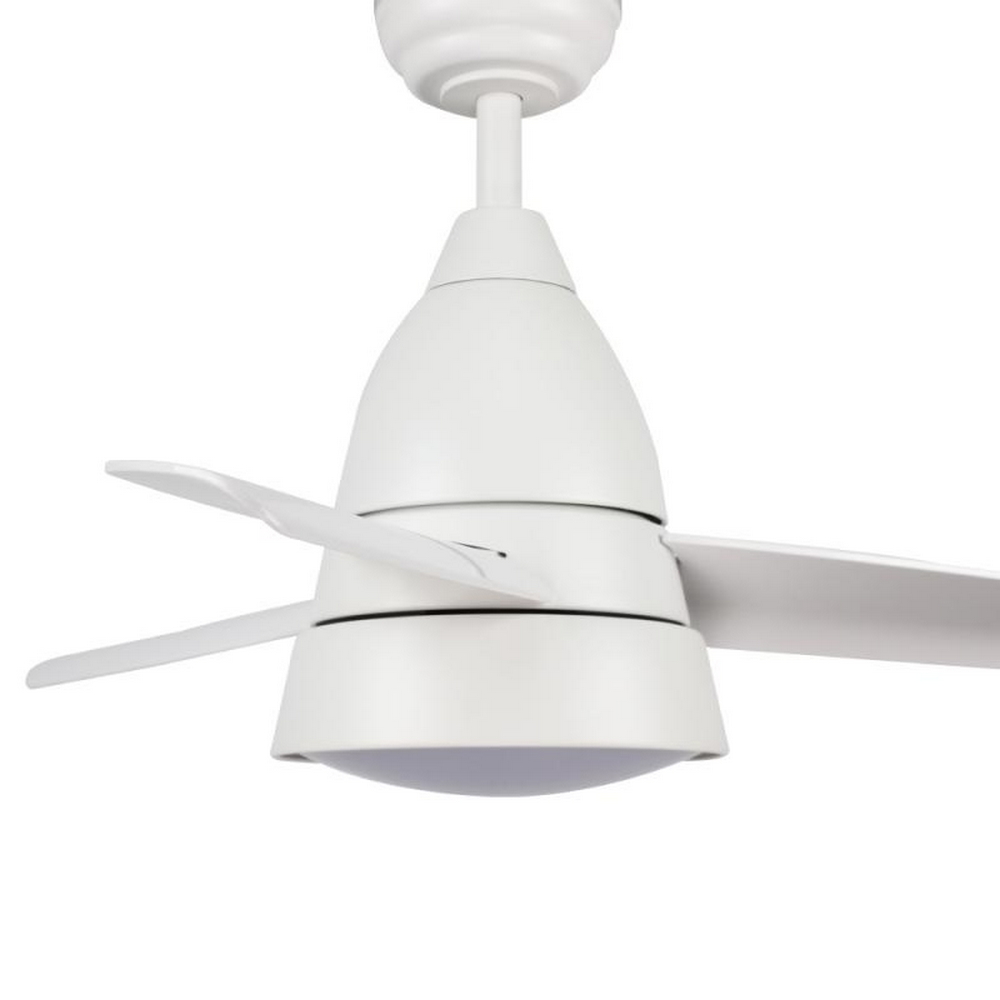 Lampadario Ventilatore da soffitto White Silence 24W illuminazione Led regolabile con telecomando M LEDME - Foto 3