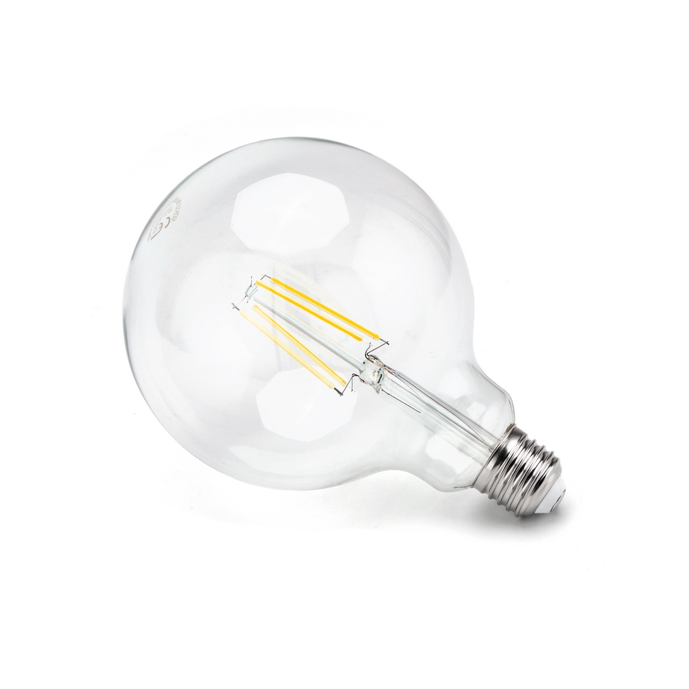 Lampadina Led a Filamento E27 G125 a globo 4W Bianco caldo 2700K Aigostar - Foto 1
