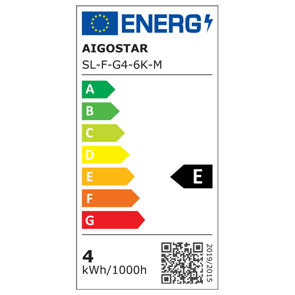 Lampadina Led a Filamento E27 G45 a sfera 4W Bianco freddo 6500K Aigostar - Foto 4