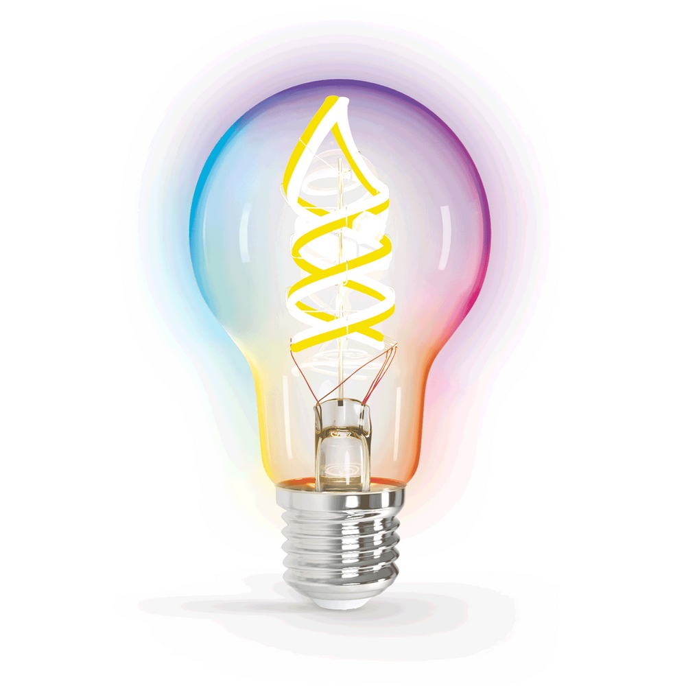 Lampadina Led a Filamento Smart A60 E27 4,9W WiFi RGB + Bianco Caldo 2700K luce regolabile e dimmerabile Aigostar - Foto 2