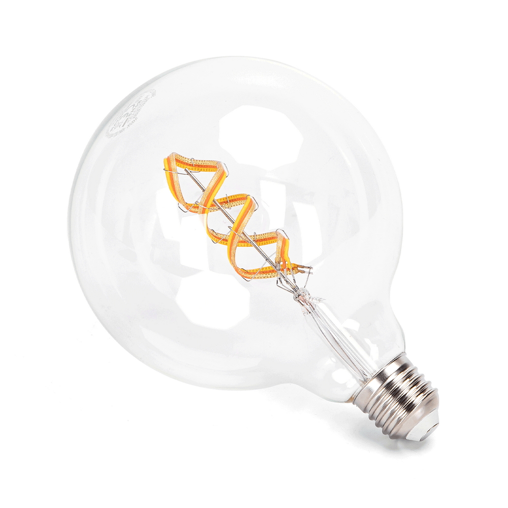 Lampadina Led a Filamento Smart G125 E27 4,9W WiFi RGB + Bianco caldo 2700K luce regolabile e dimmerabile Aigostar - Foto 1