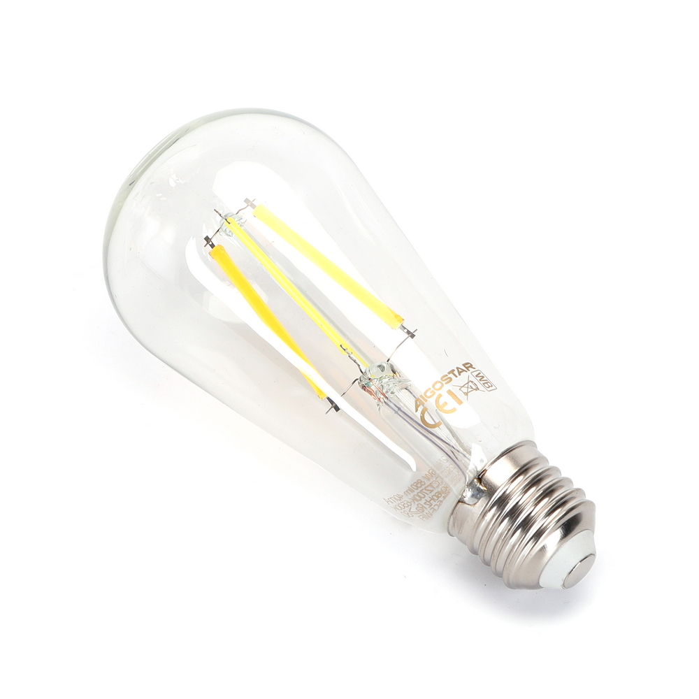 Lampadina Led a Filamento Smart ST64 E27 6W WiFi CCT luce regolabile e dimmerabile Aigostar - Foto 1