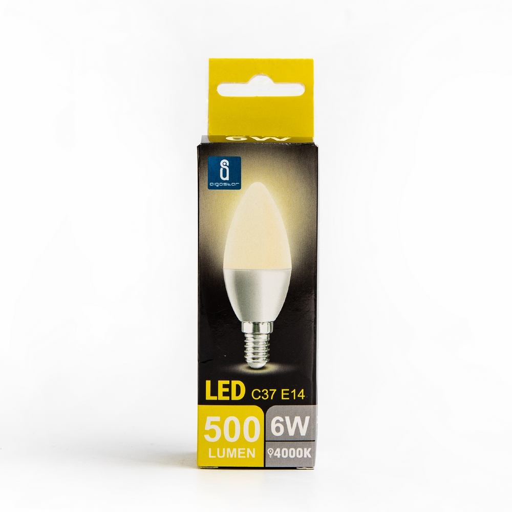 Lampadina Led E14 C37 a oliva 6W Bianco neutro 4000K Aigostar - Foto 2