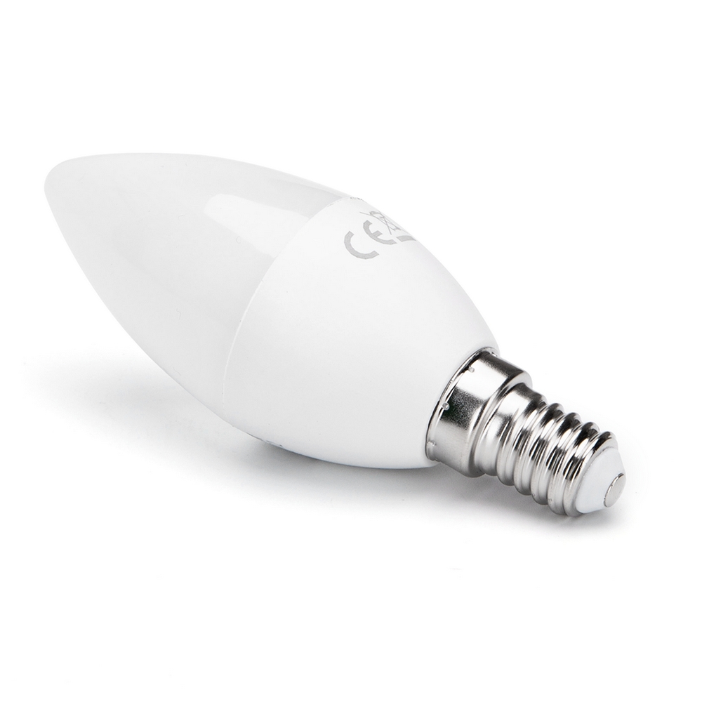 Lampadina Led E14 C37 a oliva 9W Bianco freddo 6400K Aigostar - Foto 1