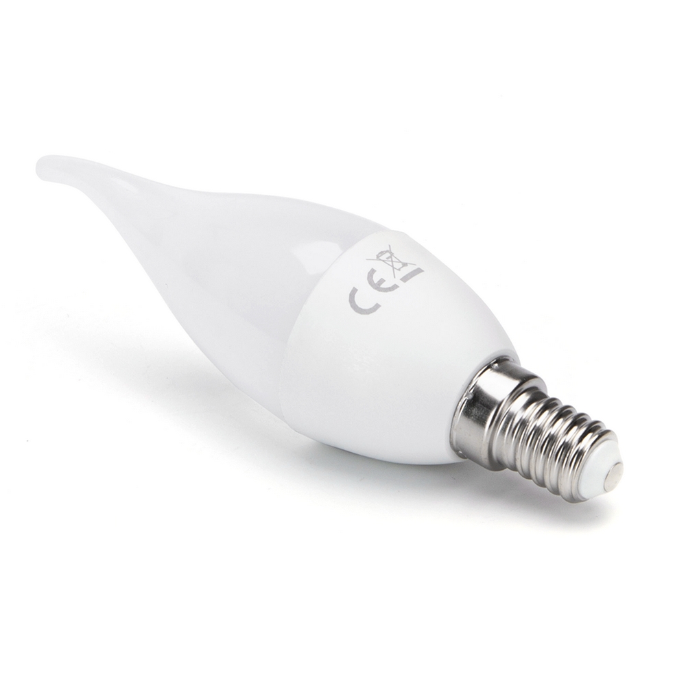 Lampadina Led E14 CL37 a colpo di vento 6W Bianco caldo 3000K Aigostar - Foto 1