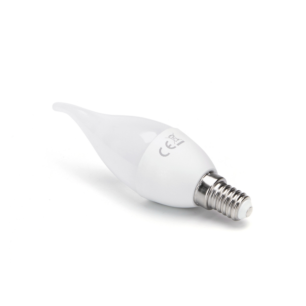 Lampadina Led E14 CL37 a colpo di vento 6W Bianco neutro 4000K Aigostar - Foto 1