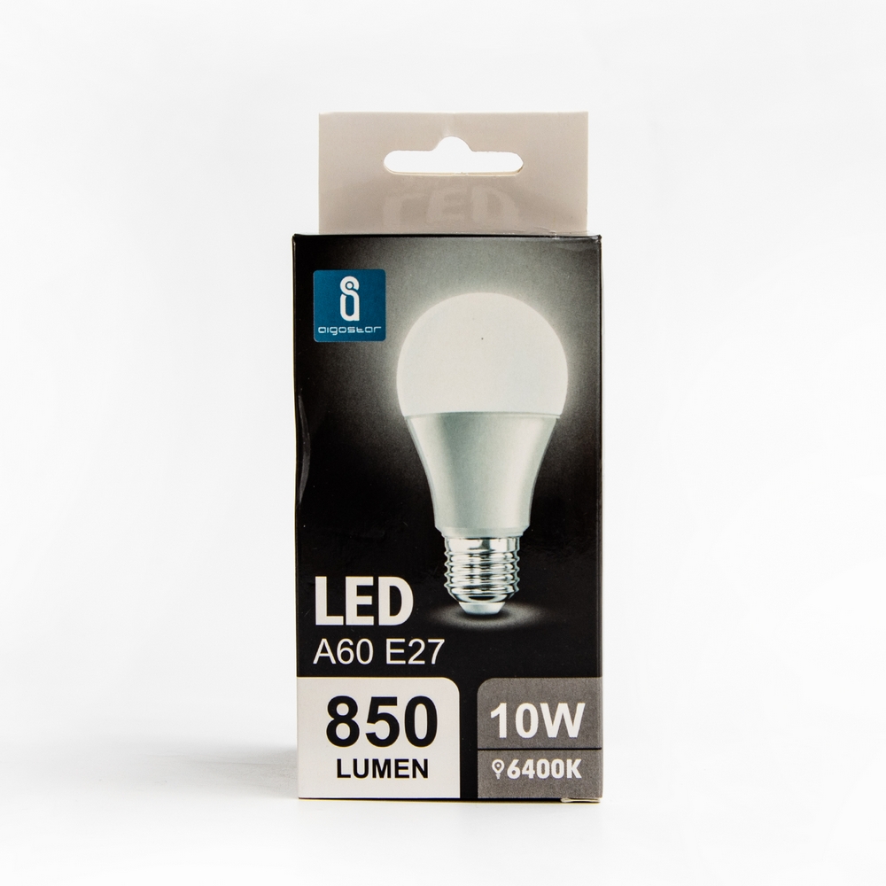Lampadina Led E27 A60 a bulbo 10W Bianco freddo 6400K Aigostar - Foto 2