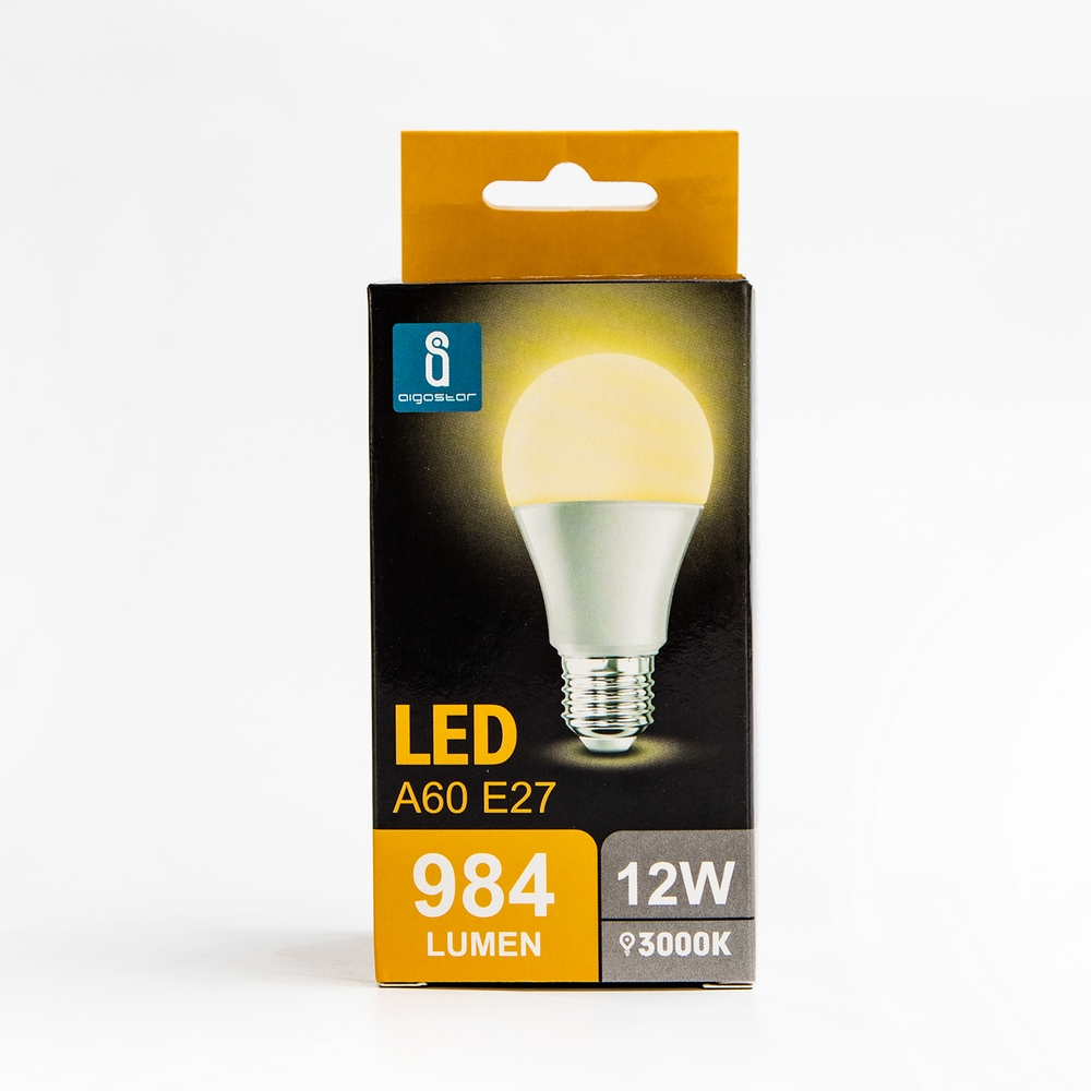Lampadina Led E27 A60 a bulbo 12W Bianco caldo 3000K Aigostar - Foto 2