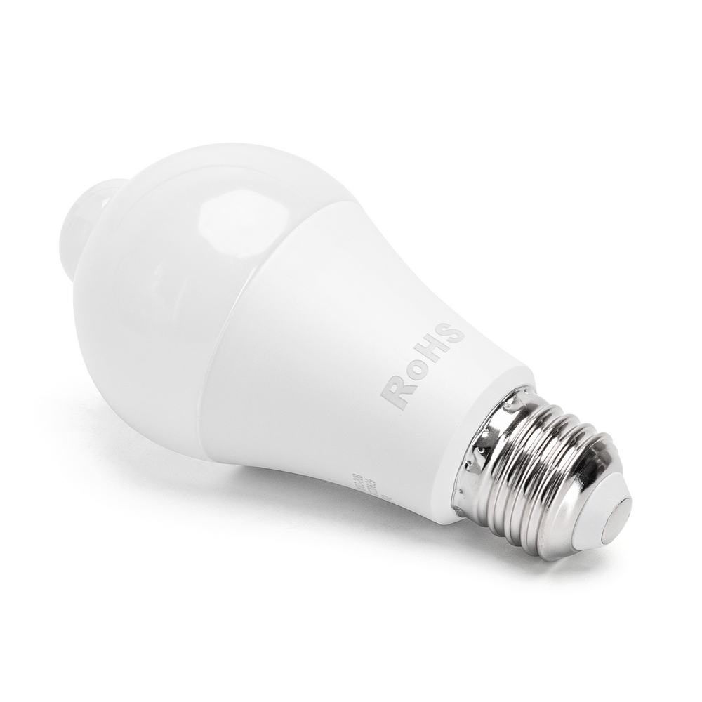 Lampadina Led E27 A60 a bulbo 12W Bianco caldo 3000K con sensore di movimento Aigostar - Foto 1