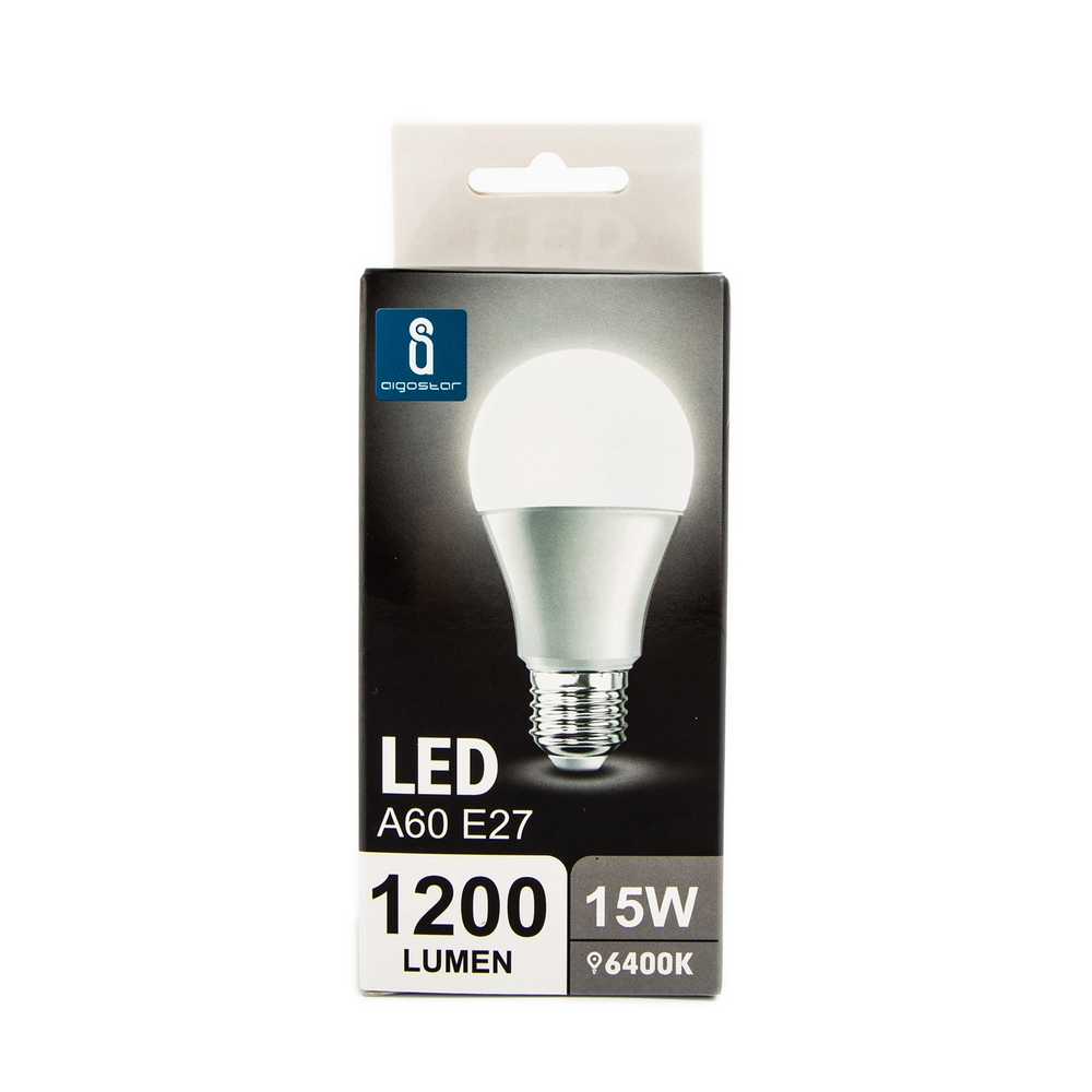 Lampadina Led E27 A60 a bulbo 15W Bianco freddo 6400K Aigostar - Foto 2