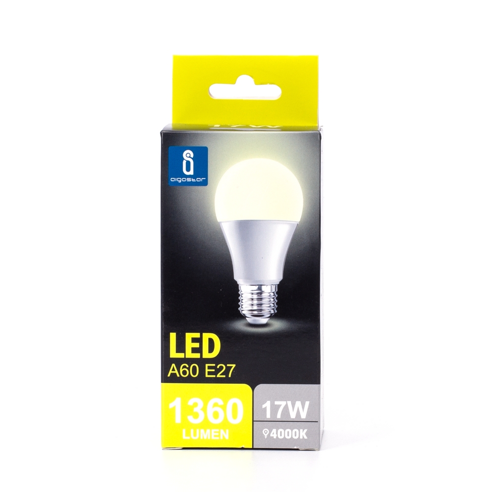 Lampadina Led E27 A60 a bulbo 17W Bianco neutro 4000K Aigostar - Foto 2