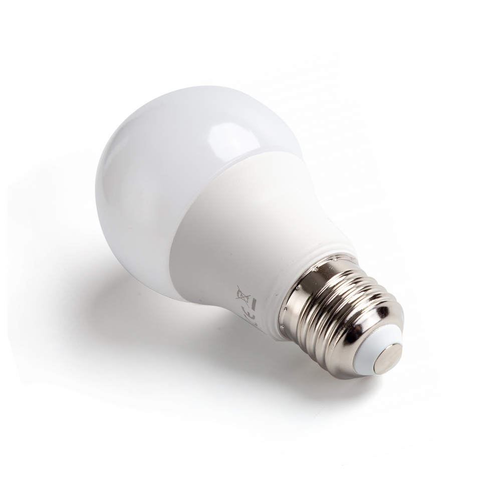 Lampadina Led E27 A60 a bulbo 8W Bianco caldo 3000K con sensore crepuscolare Aigostar - Foto 1