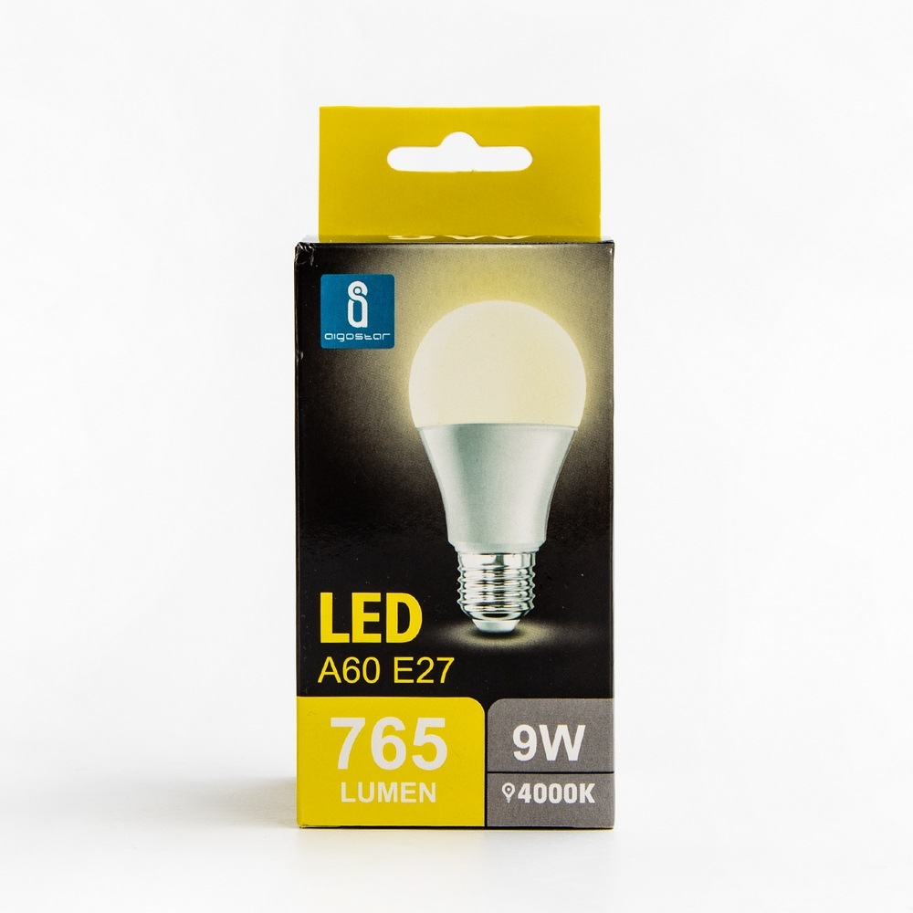 Lampadina Led E27 A60 a bulbo 9W Bianco neutro 4000K Aigostar - Foto 2