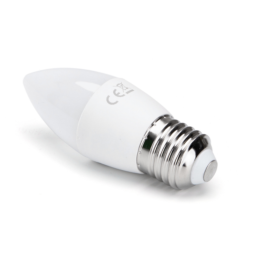 Lampadina Led E27 C35 a candela 9W Bianco freddo 6400K Aigostar - Foto 1