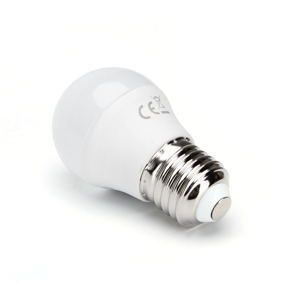 Lampadina Led E27 G45 a sfera 6W Bianco freddo 6400K Aigostar - Foto 1