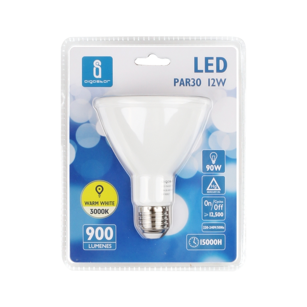 Lampadina Led E27 PAR 12W Bianco caldo 3000K Aigostar - Foto 2